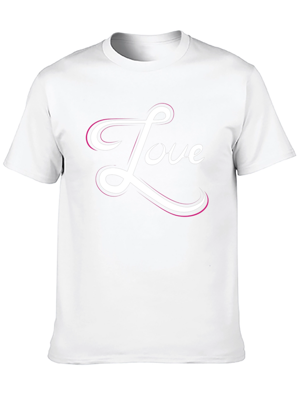 Love Script Black Graphic Tee Shirt