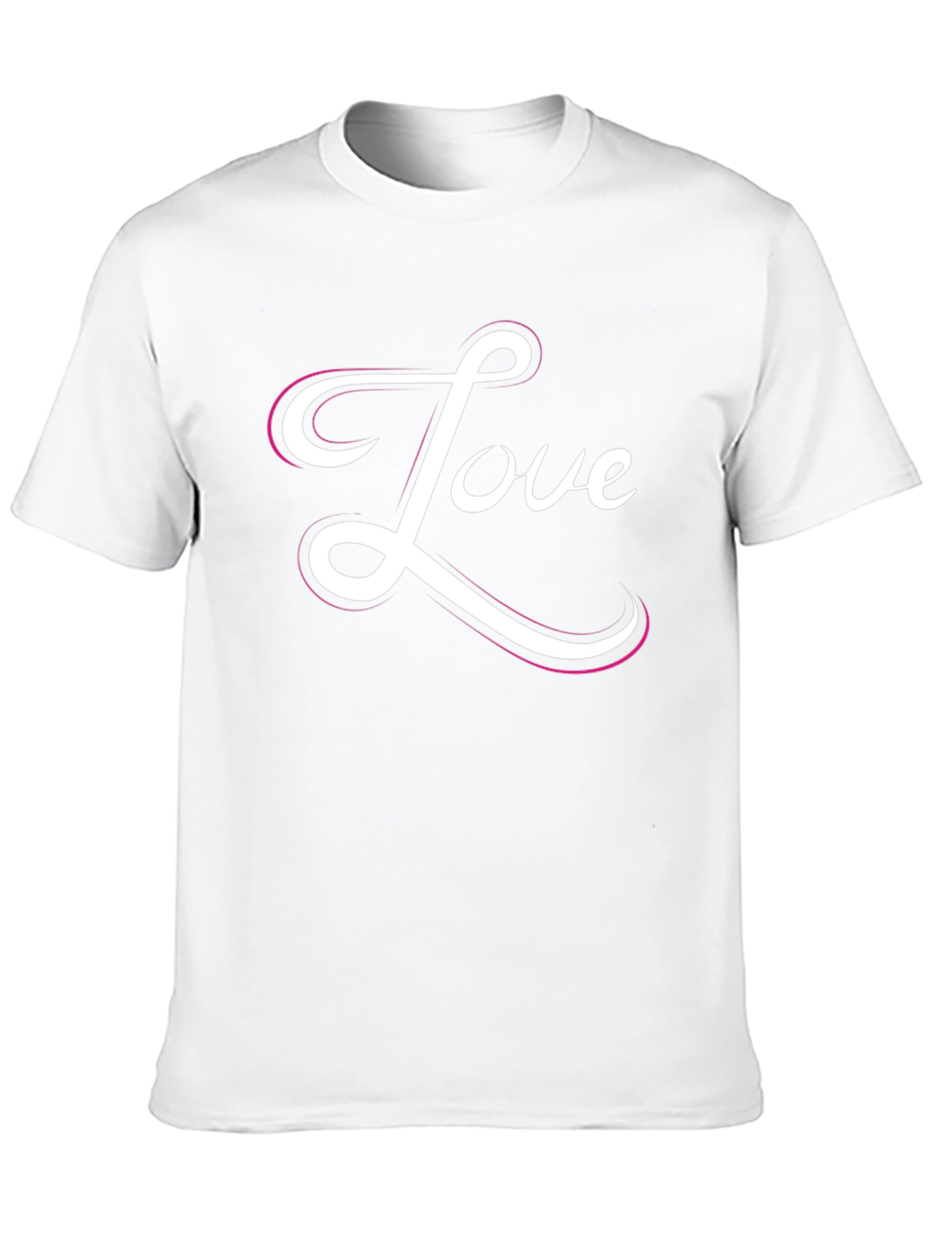 Love Script Black Graphic Tee Shirt