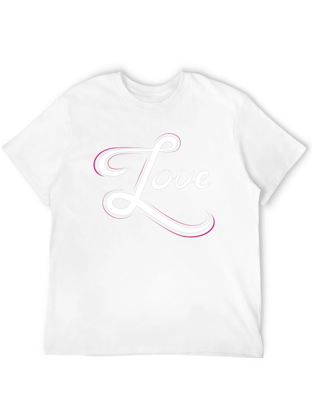 Love Script Black Graphic Tee Shirt