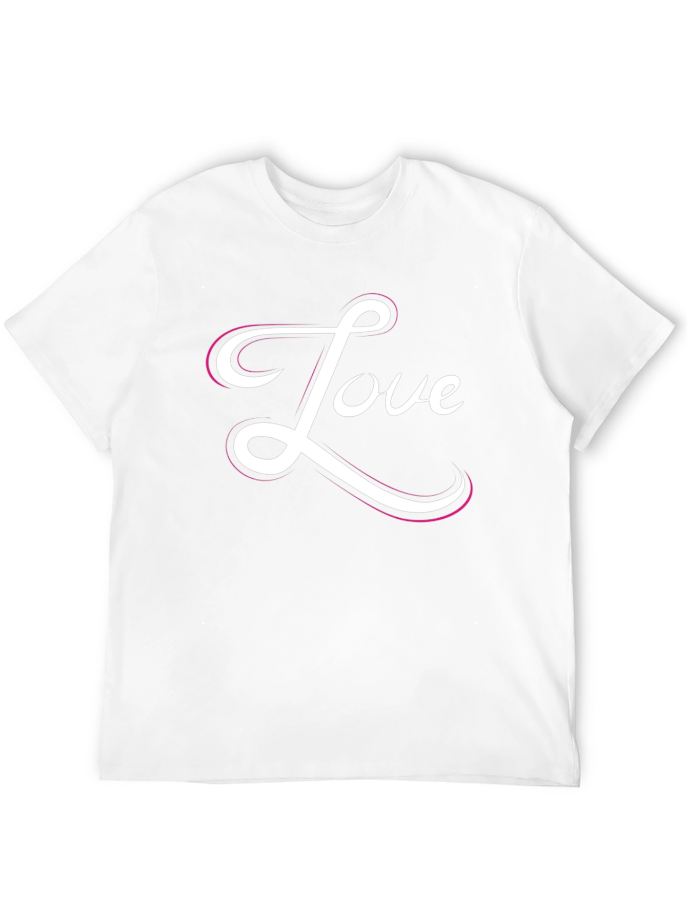 Love Script Black Graphic Tee Shirt
