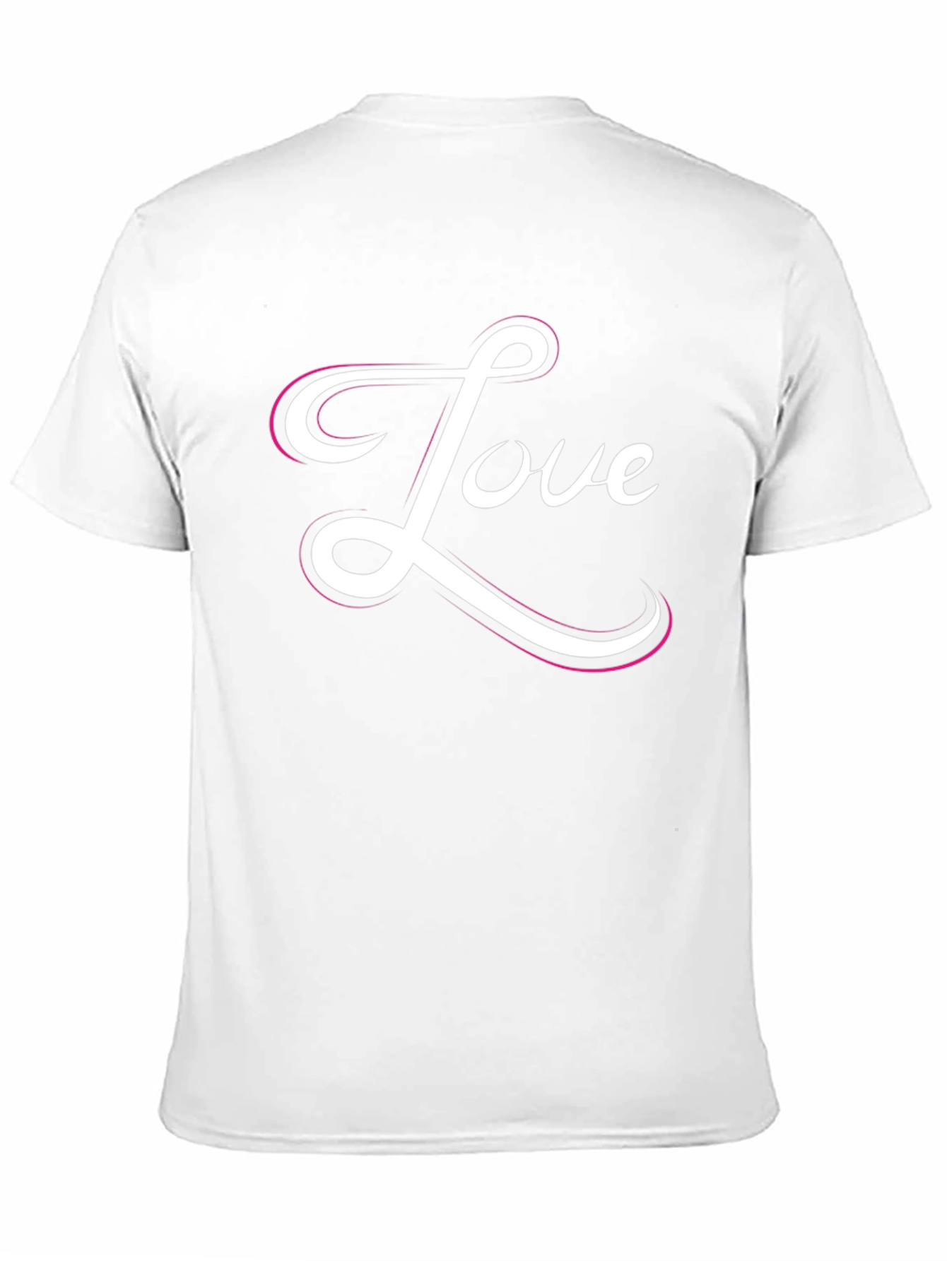Love Script Black Graphic Tee Shirt