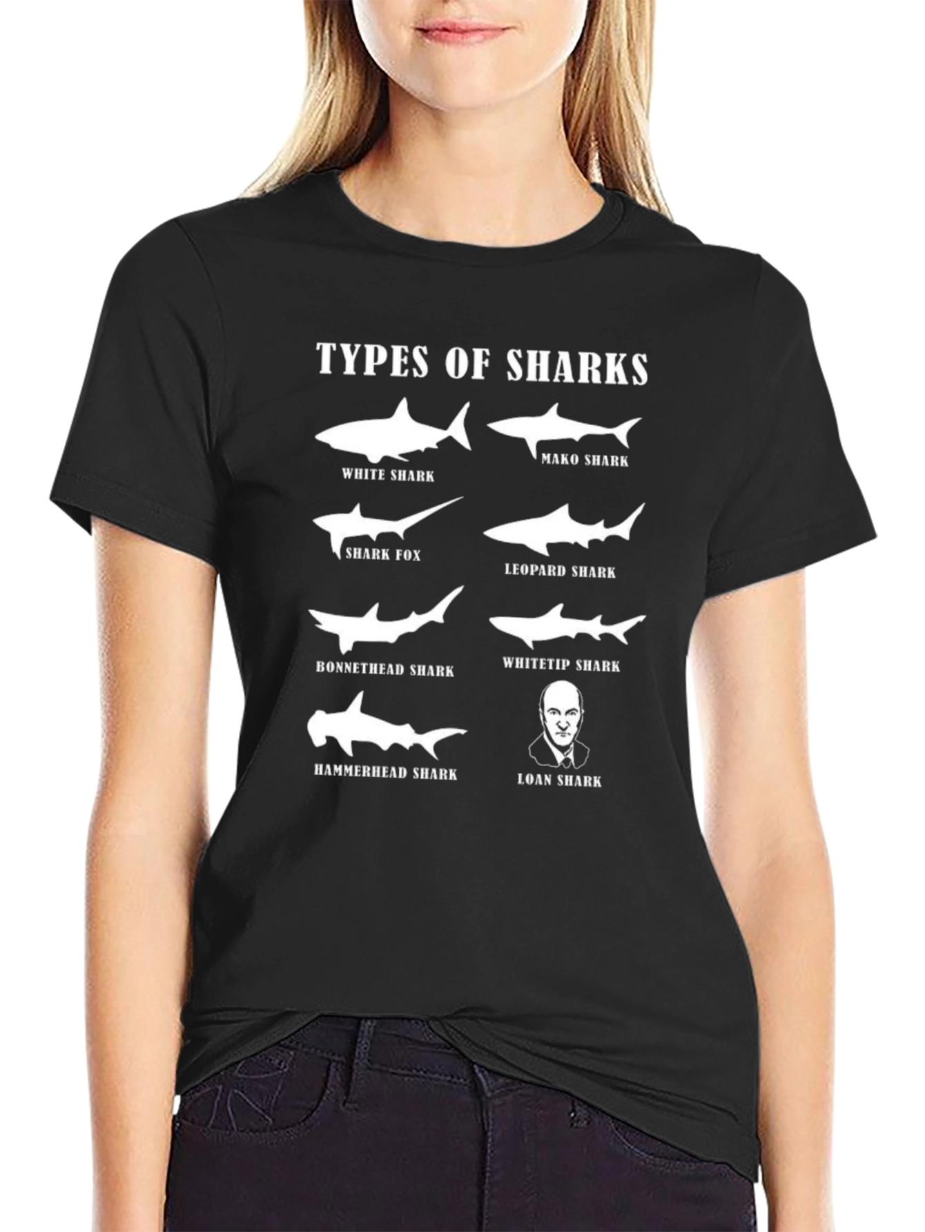 Types of Sharks Graphic T-Shirt