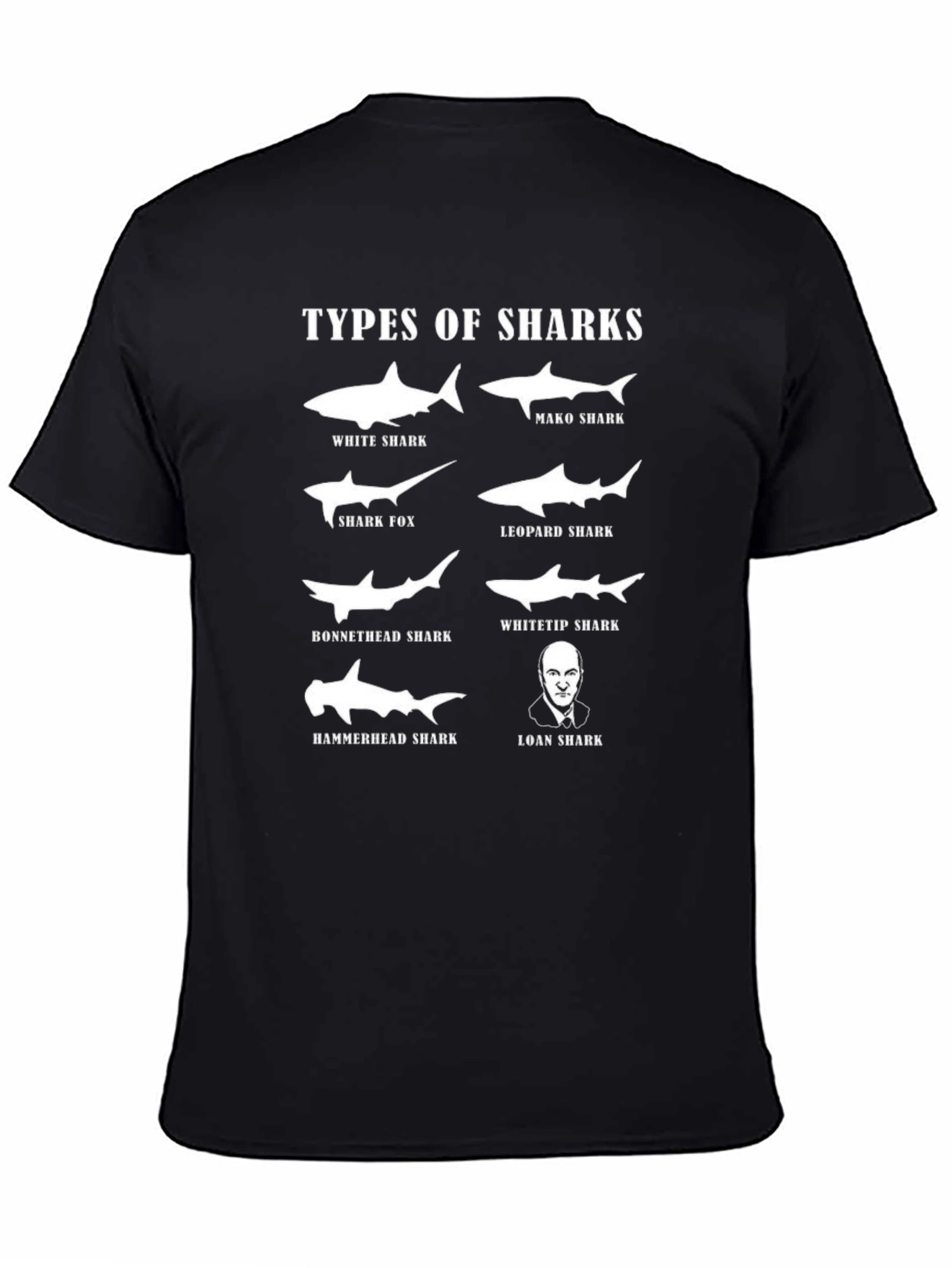 Types of Sharks Graphic T-Shirt
