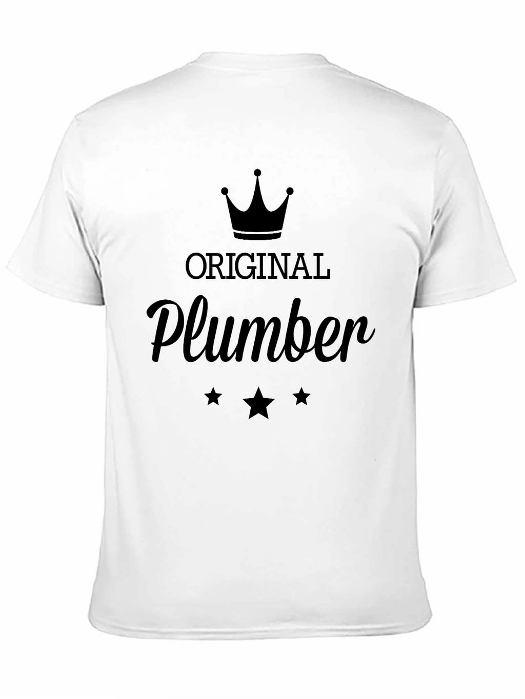 Original Plumber T-Shirt - Black Crew Neck