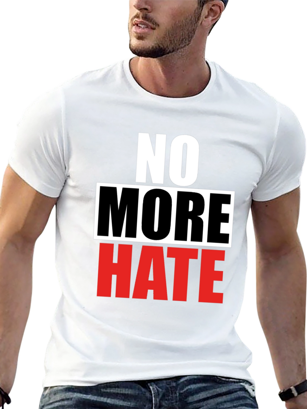 No More Hate Graphic Tee - Activism T-Shirt