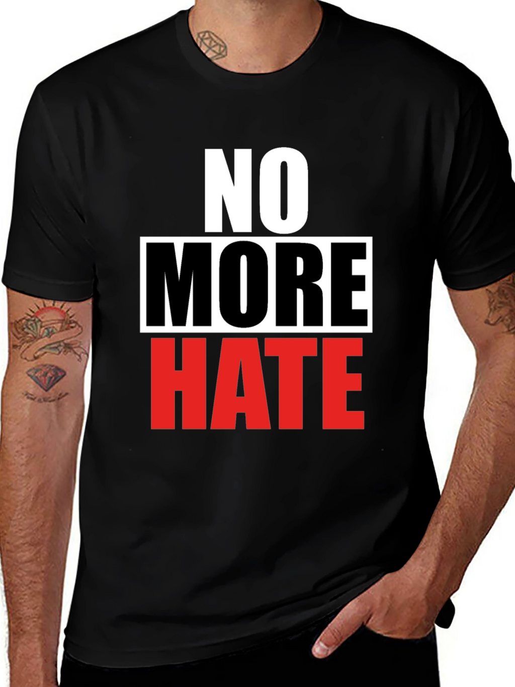 No More Hate Graphic Tee - Activism T-Shirt