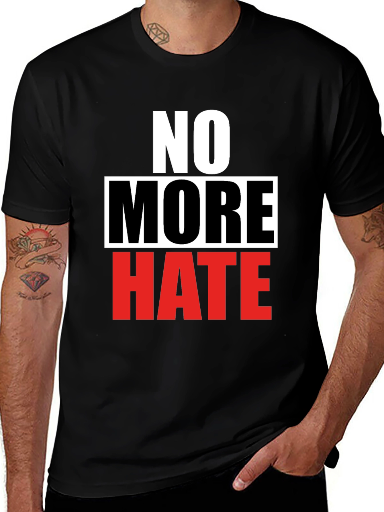 No More Hate Graphic Tee - Activism T-Shirt