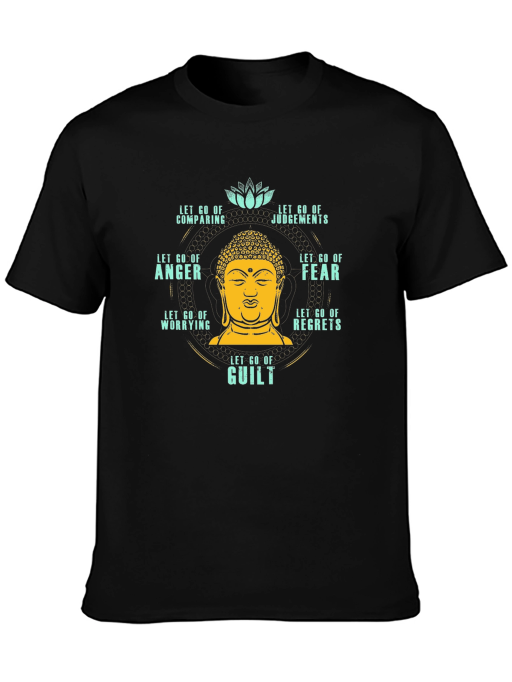 Buddha Let Go Graphic Tee - Spiritual T-Shirt