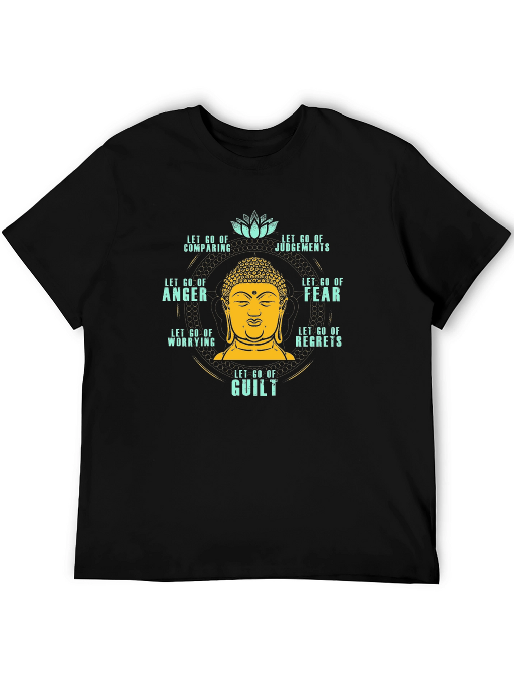 Buddha Let Go Graphic Tee - Spiritual T-Shirt