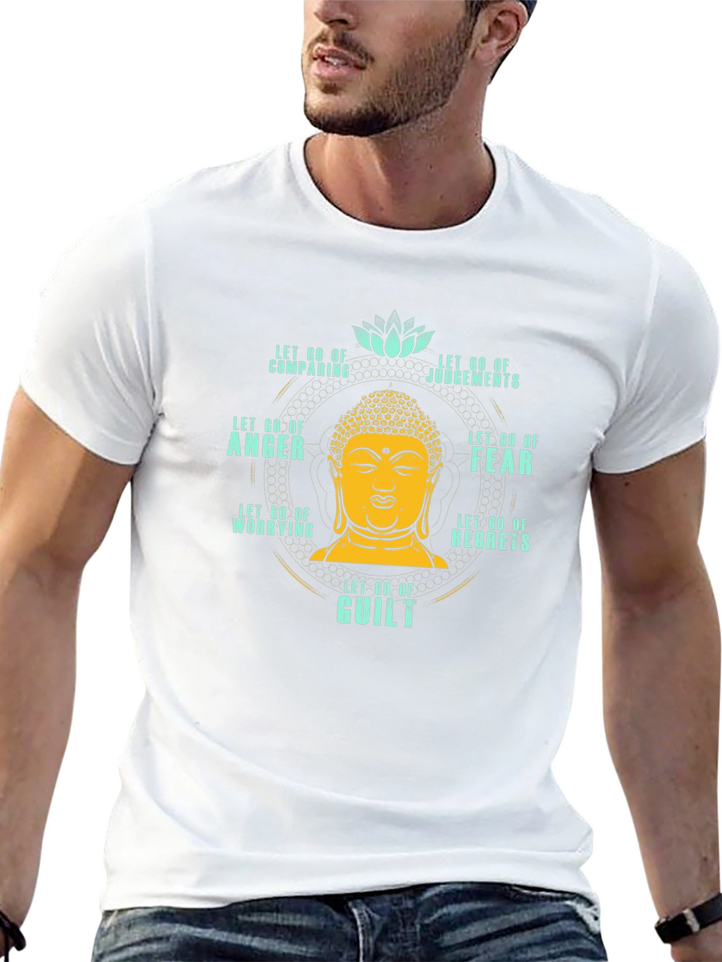 Buddha Let Go Graphic Tee - Spiritual T-Shirt
