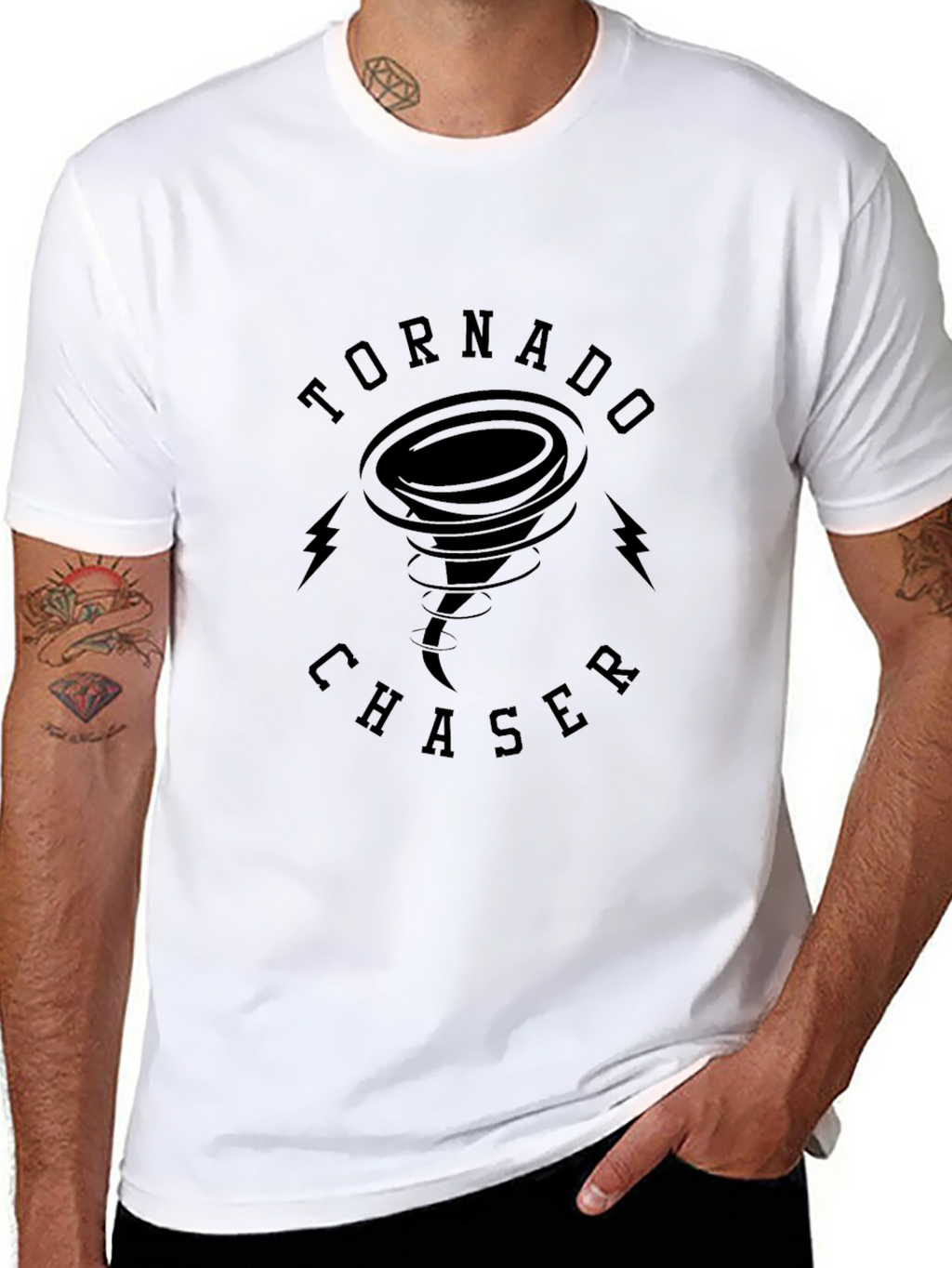 Tornado Chaser T-Shirt - Black Graphic Tee