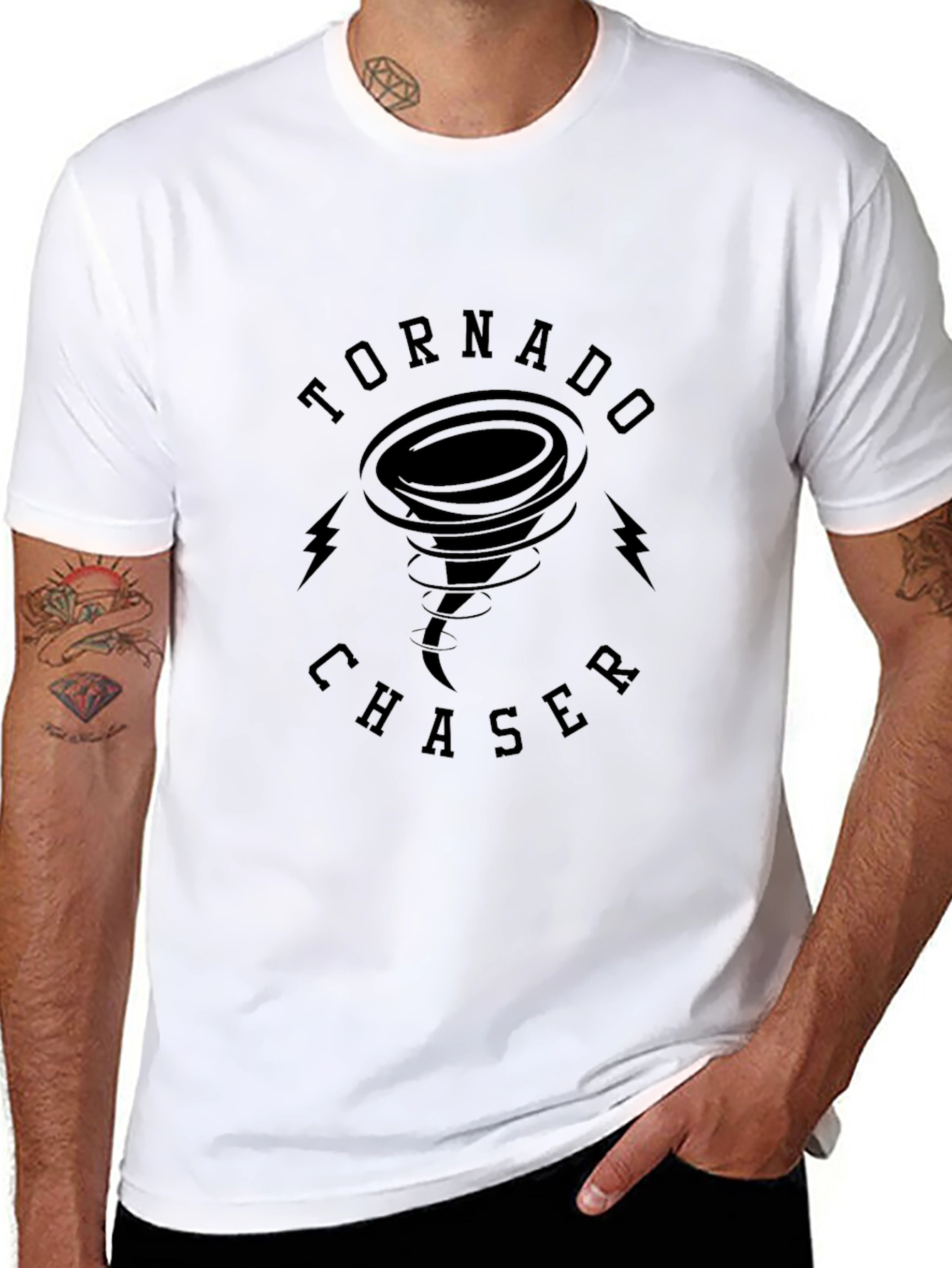 Tornado Chaser T-Shirt - Black Graphic Tee