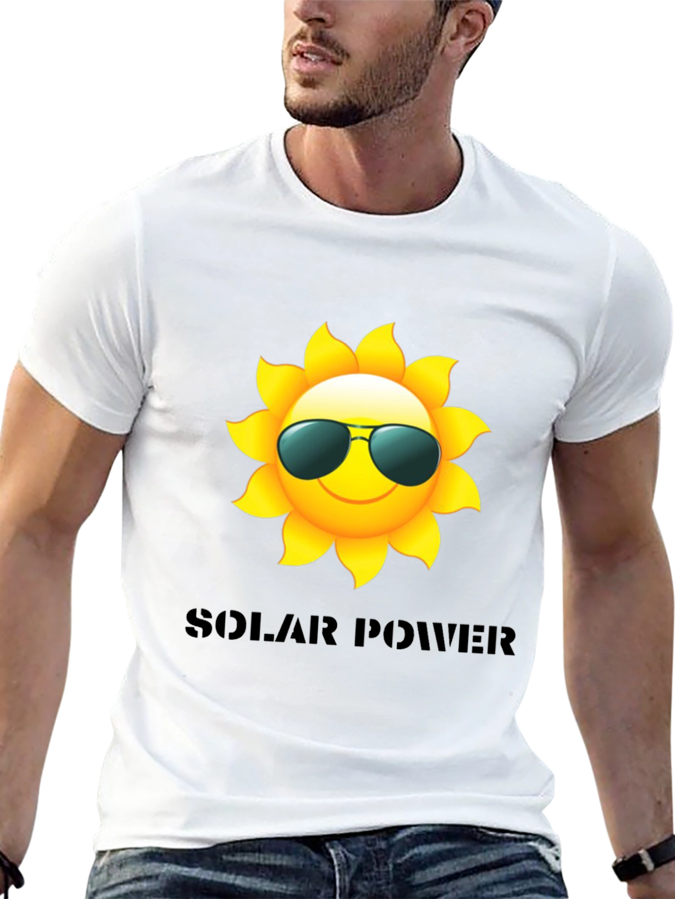 Solar Power Sun T-Shirt - Cool Graphic Tee