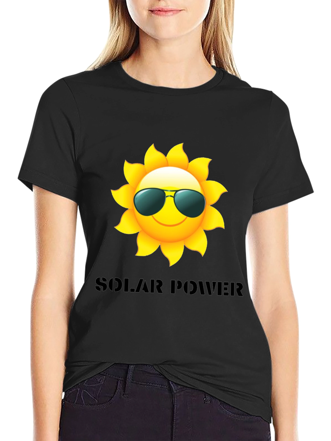 Solar Power Sun T-Shirt - Cool Graphic Tee