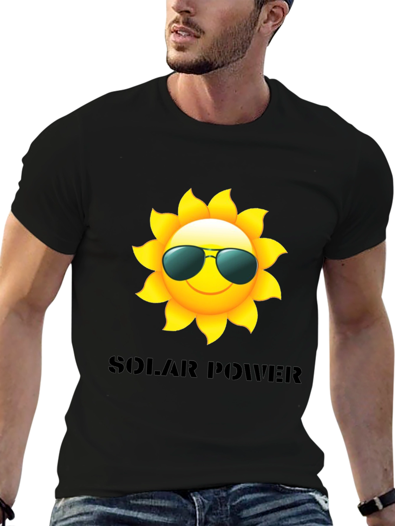 Solar Power Sun T-Shirt - Cool Graphic Tee