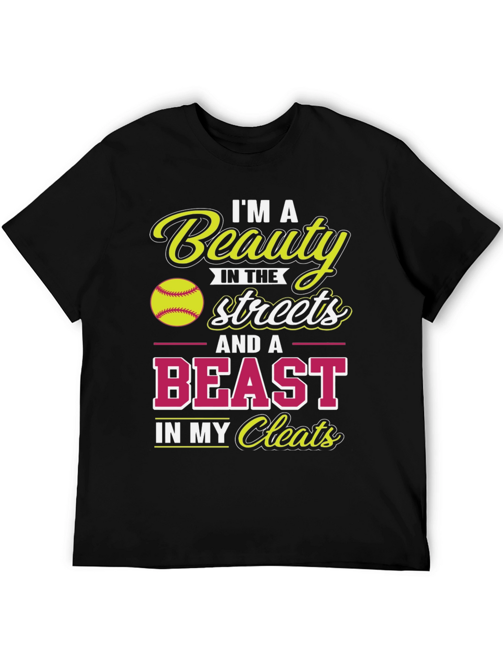 Beauty & Beast Softball T-Shirt