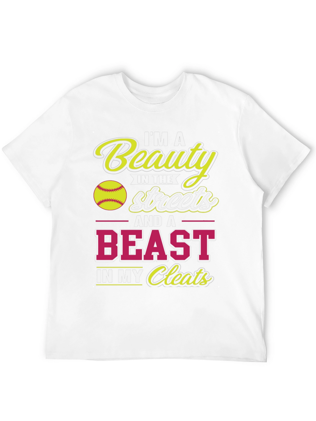 Beauty & Beast Softball T-Shirt
