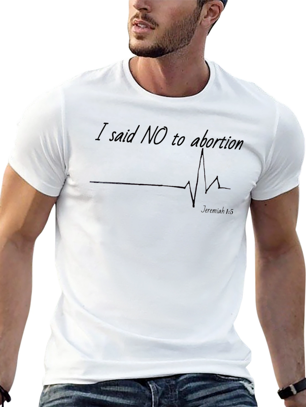 Pro-Life I Said No to Abortion Graphic T-Shirt