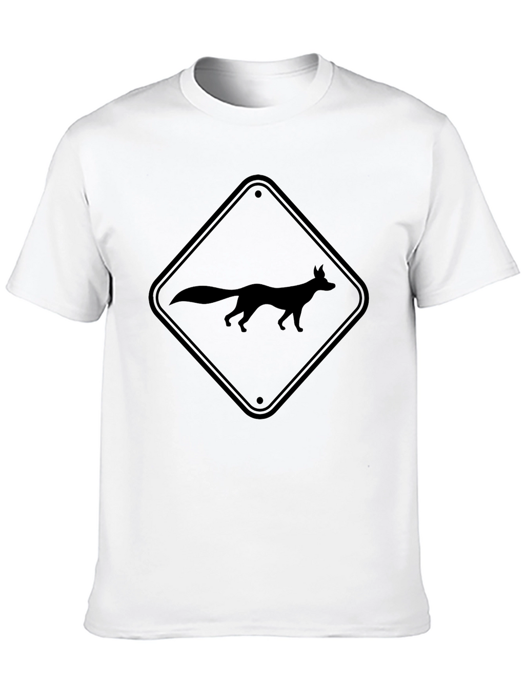 Fox Crossing Sign Graphic Tee