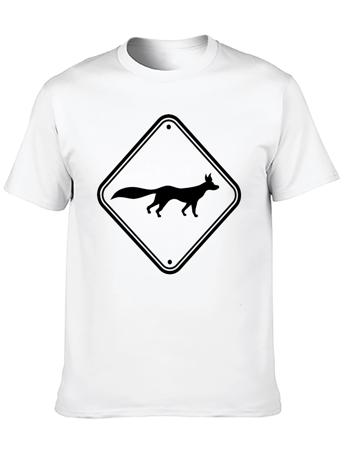Fox Crossing Sign Graphic Tee
