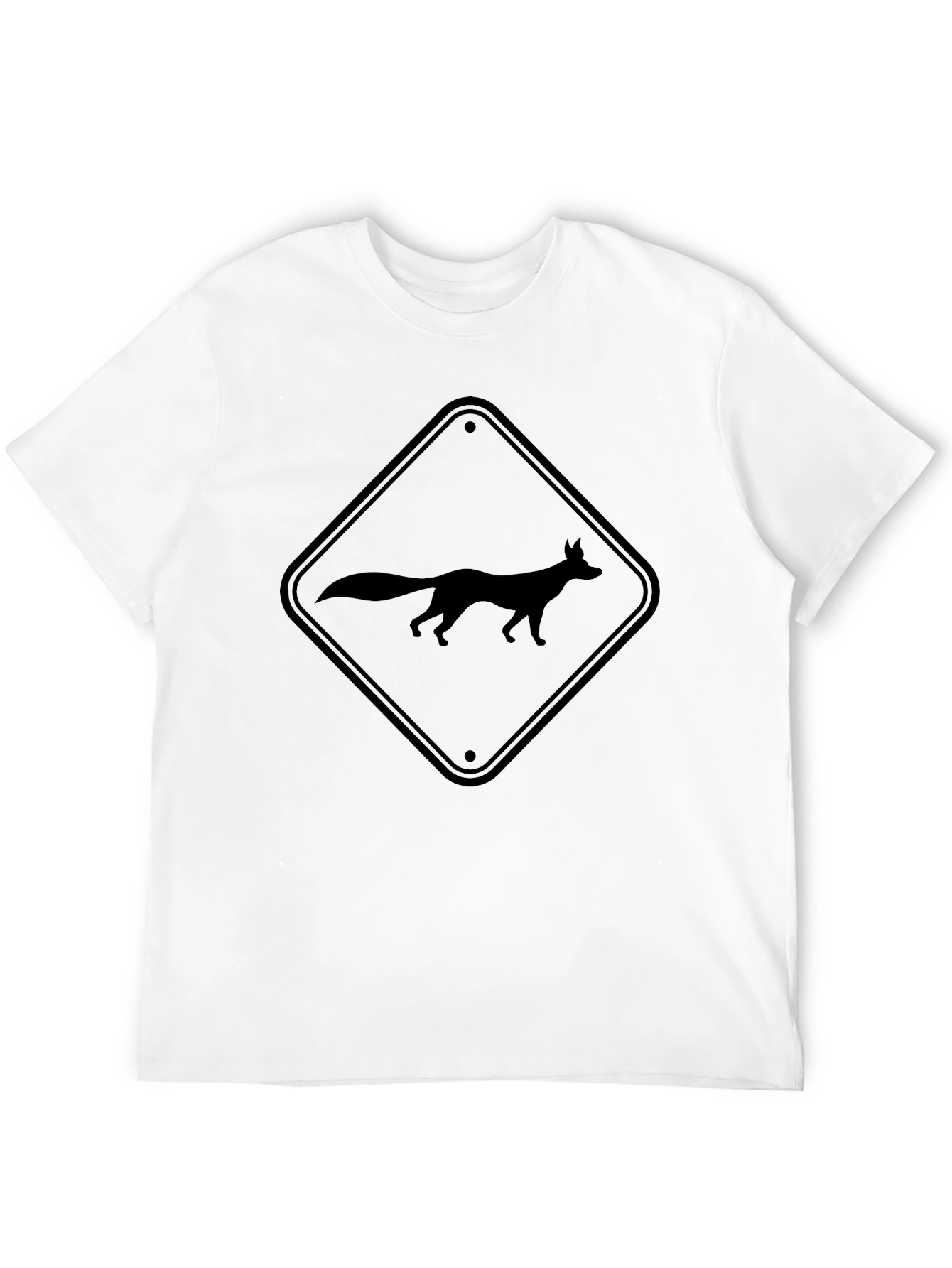 Fox Crossing Sign Graphic Tee