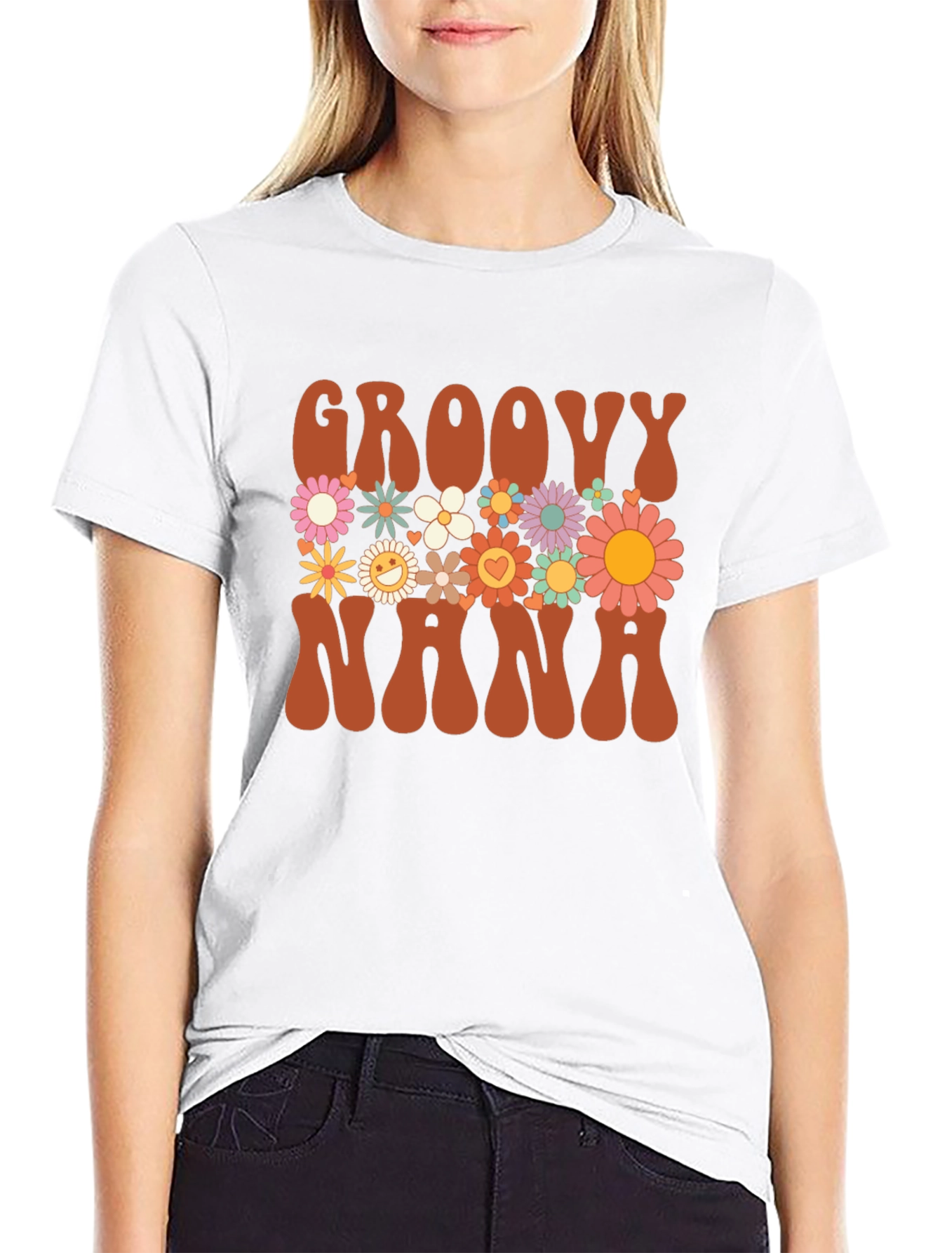 Groovy Nana Floral T-Shirt