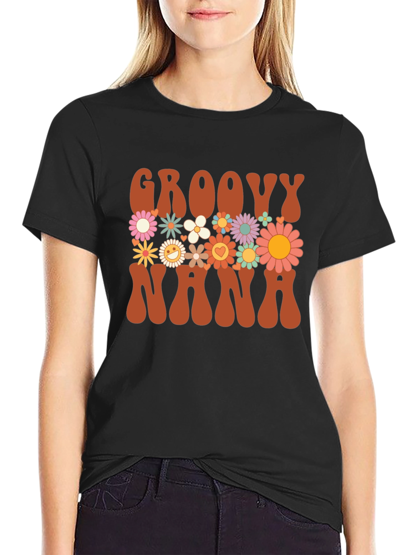 Groovy Nana Floral T-Shirt
