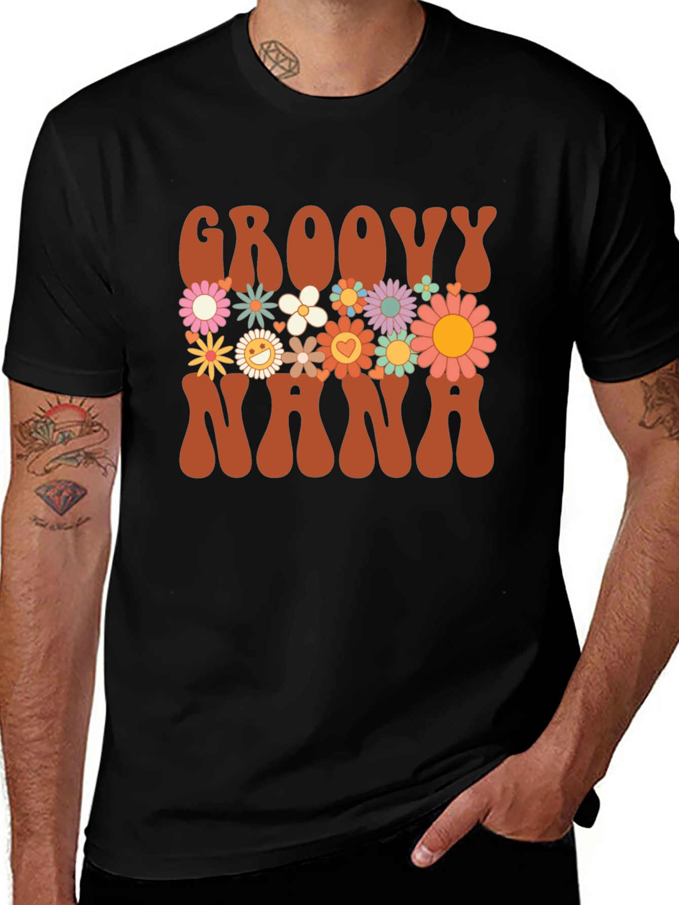 Groovy Nana Floral T-Shirt