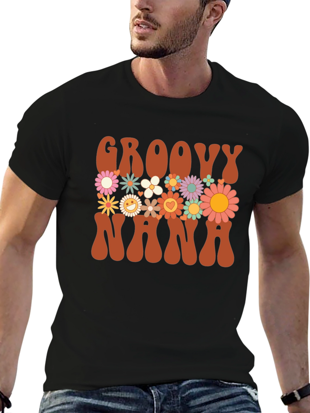 Groovy Nana Floral T-Shirt