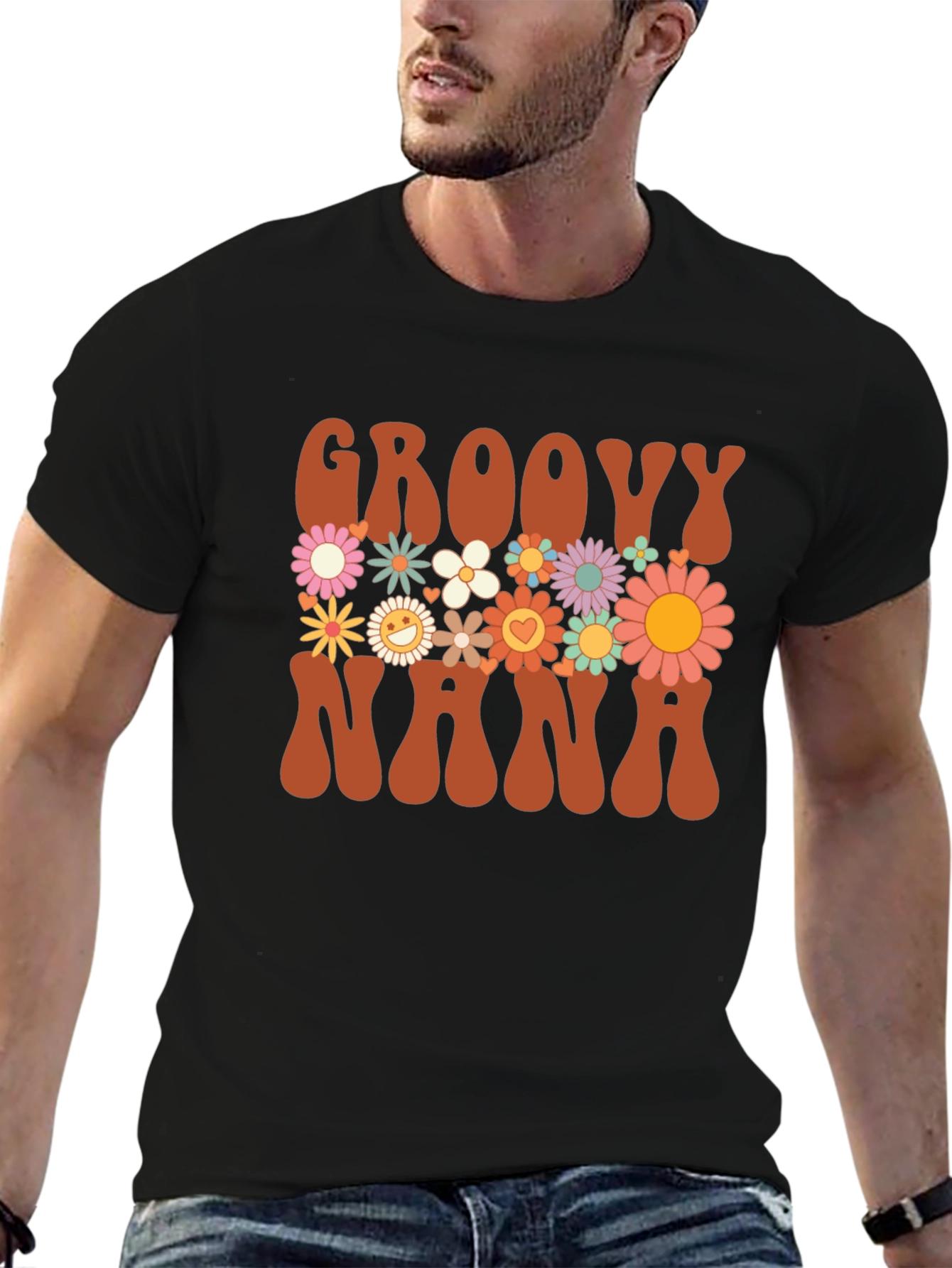 Groovy Nana Floral T-Shirt