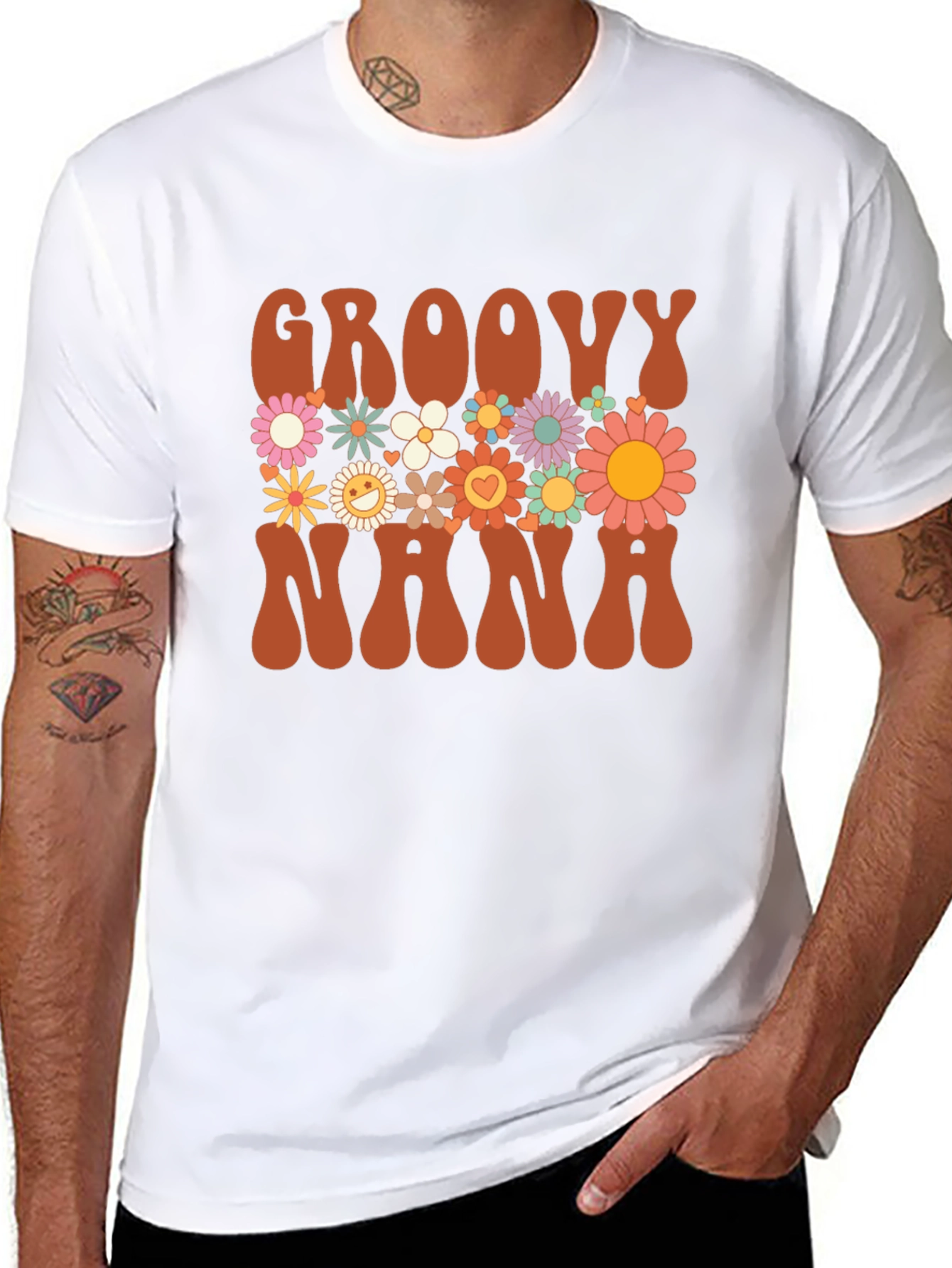 Groovy Nana Floral T-Shirt