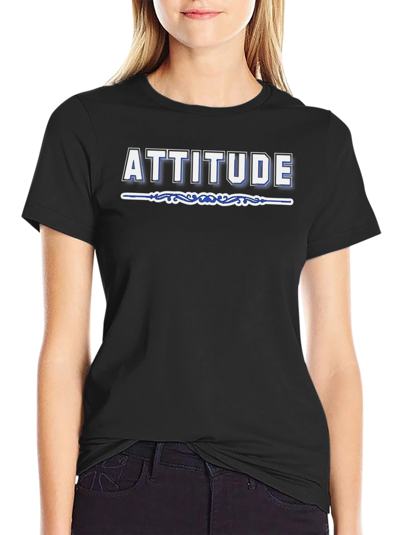 Attitude Graphic Tee - Mens Black T-Shirt