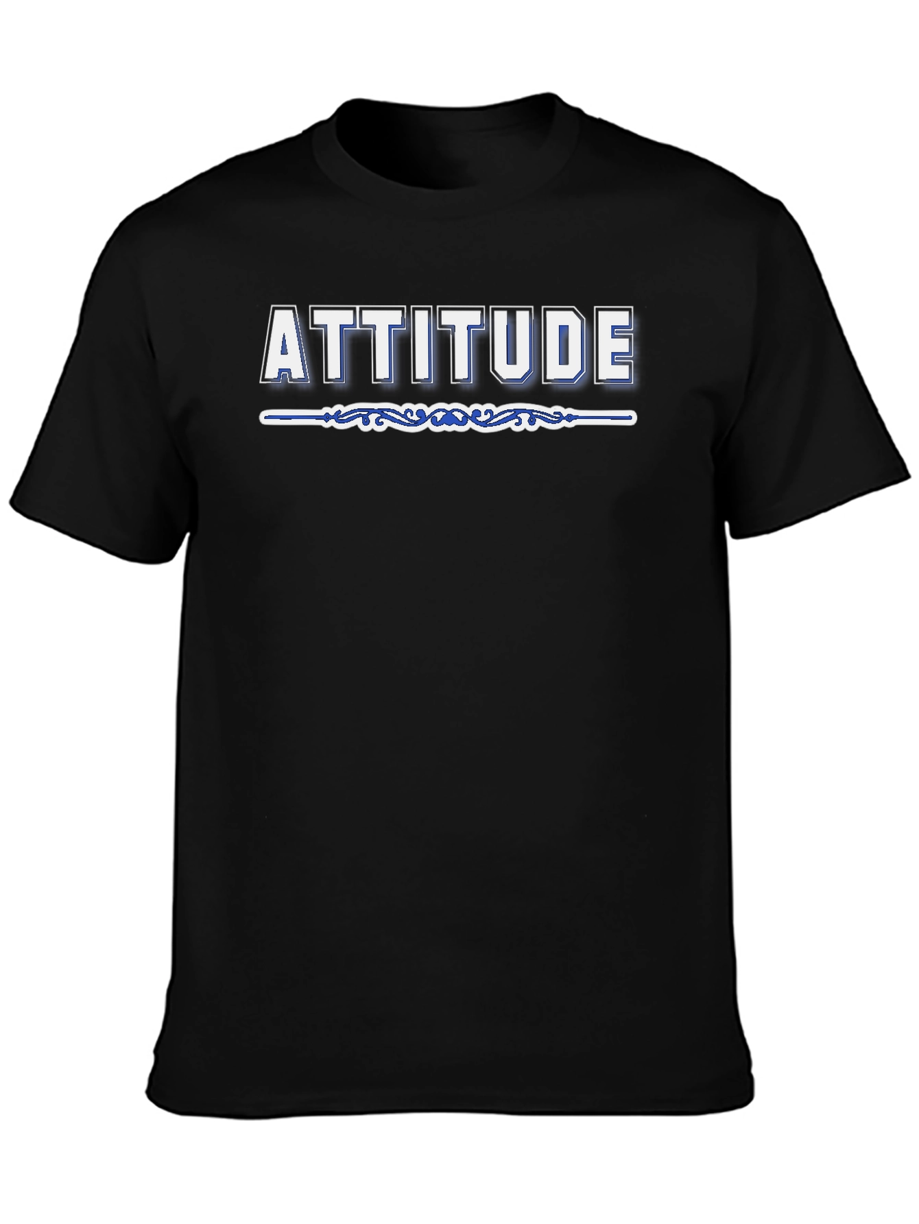 Attitude Graphic Tee - Mens Black T-Shirt