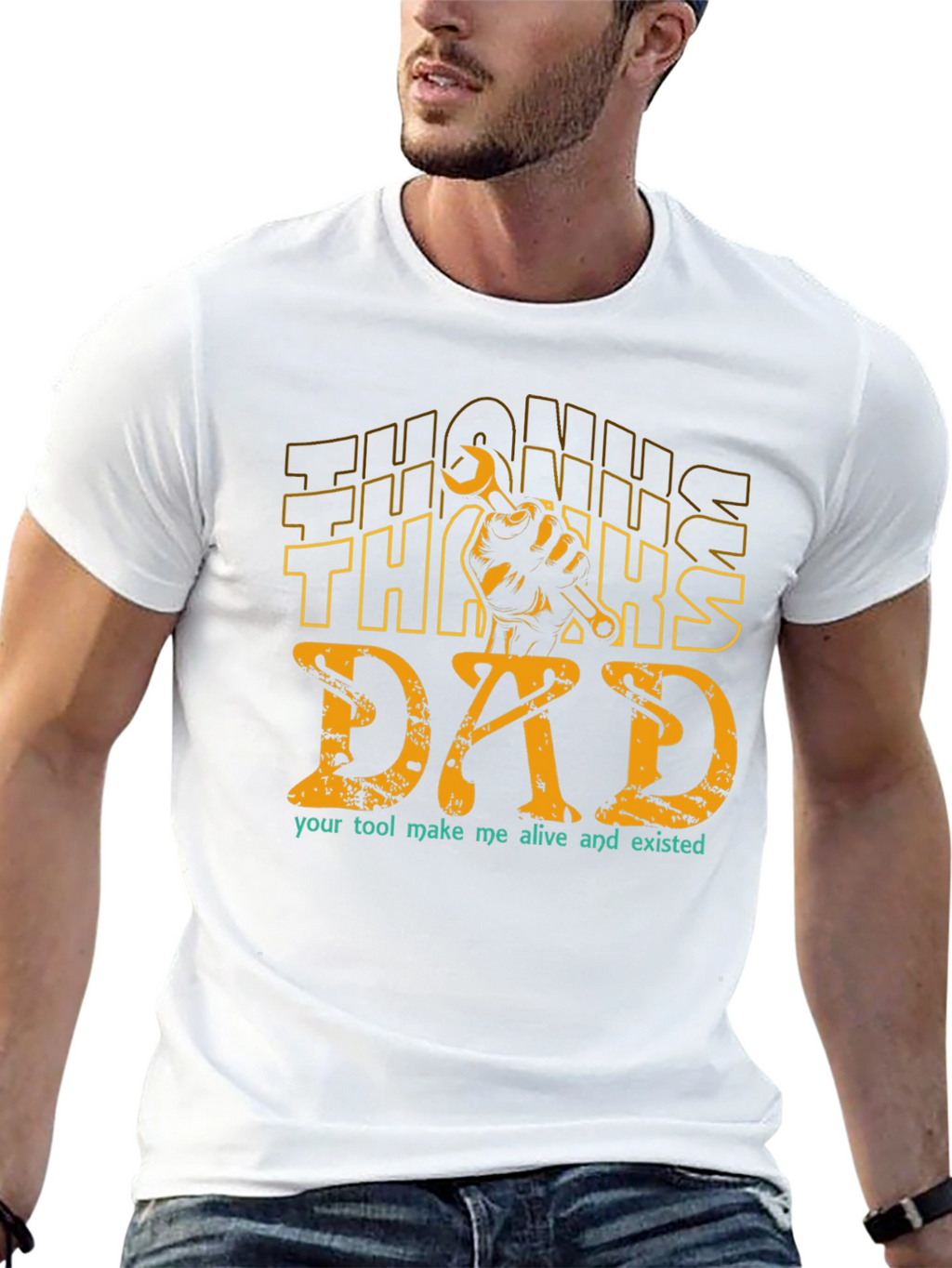 Thanks Dad T-Shirt: Tool Graphic Fathers Day Tee