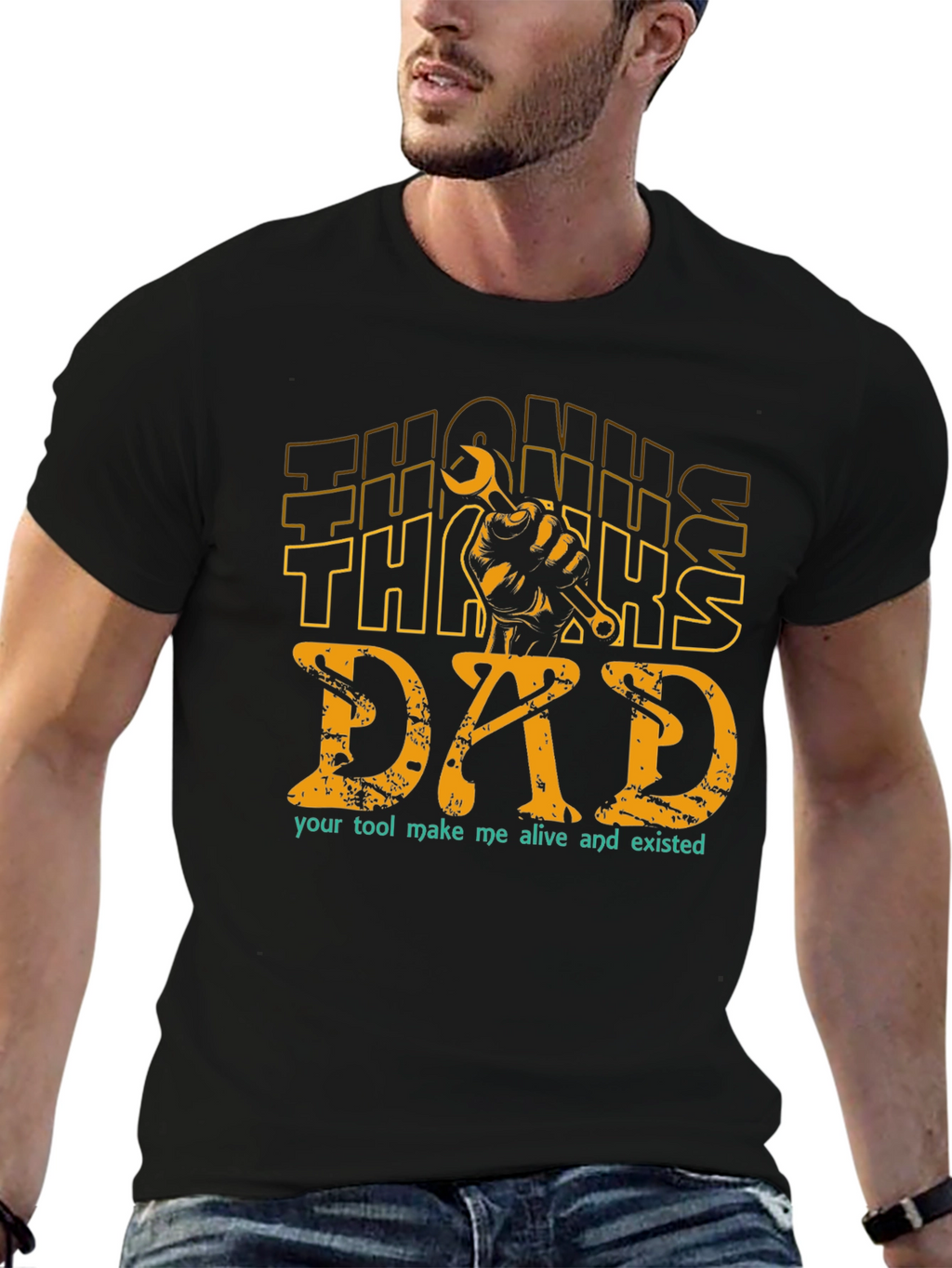 Thanks Dad T-Shirt: Tool Graphic Fathers Day Tee