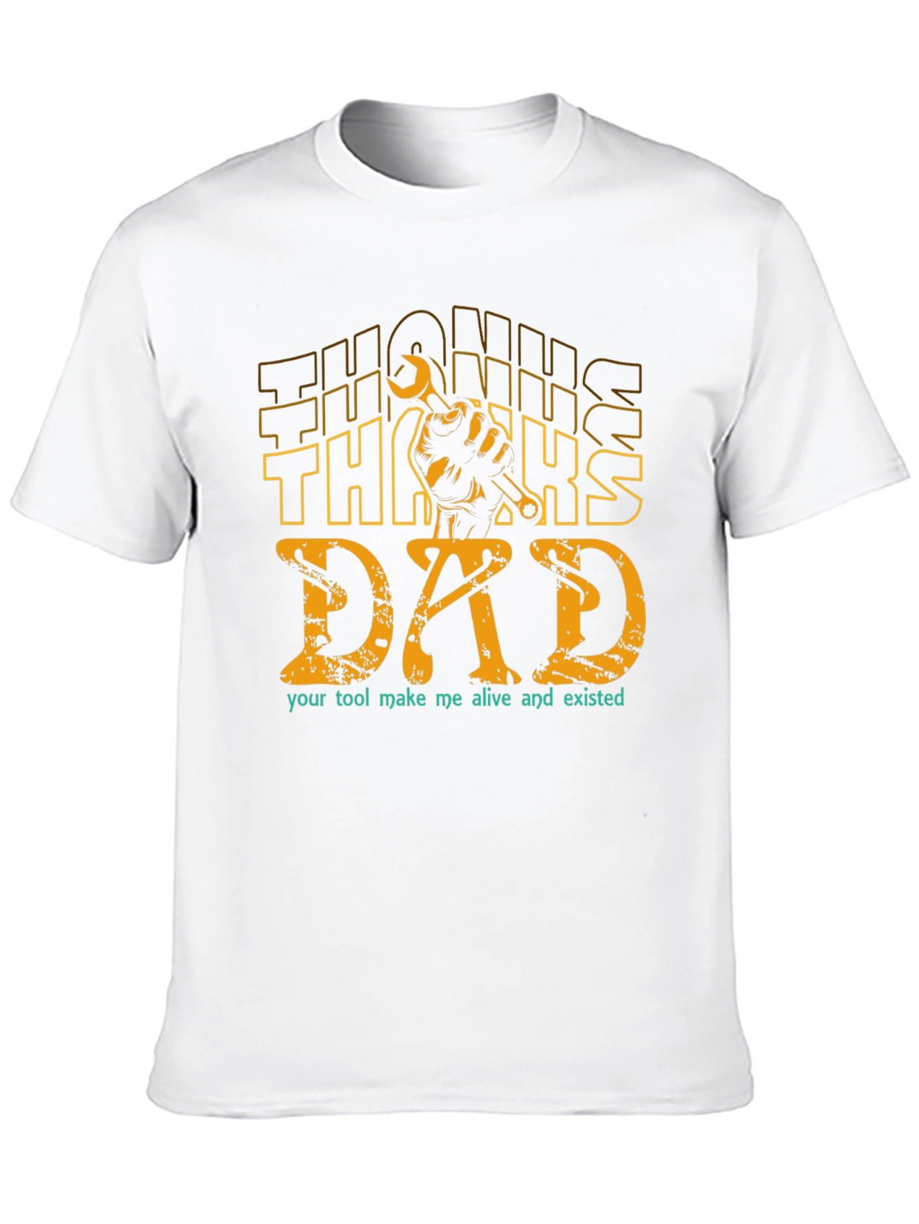Thanks Dad T-Shirt: Tool Graphic Fathers Day Tee