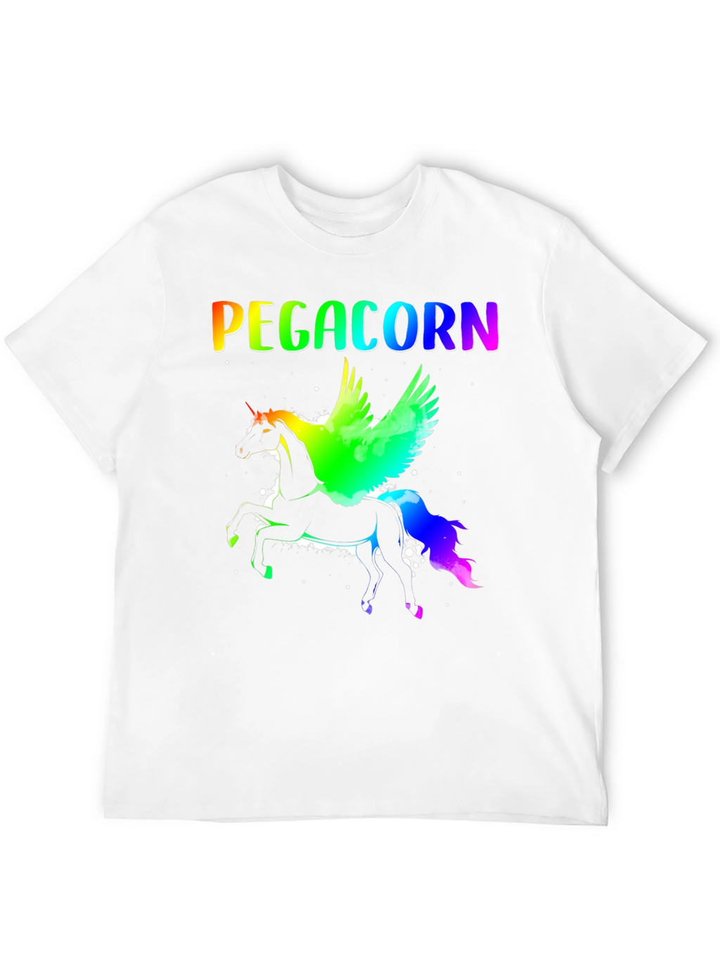 Pegacorn Rainbow Graphic Tee