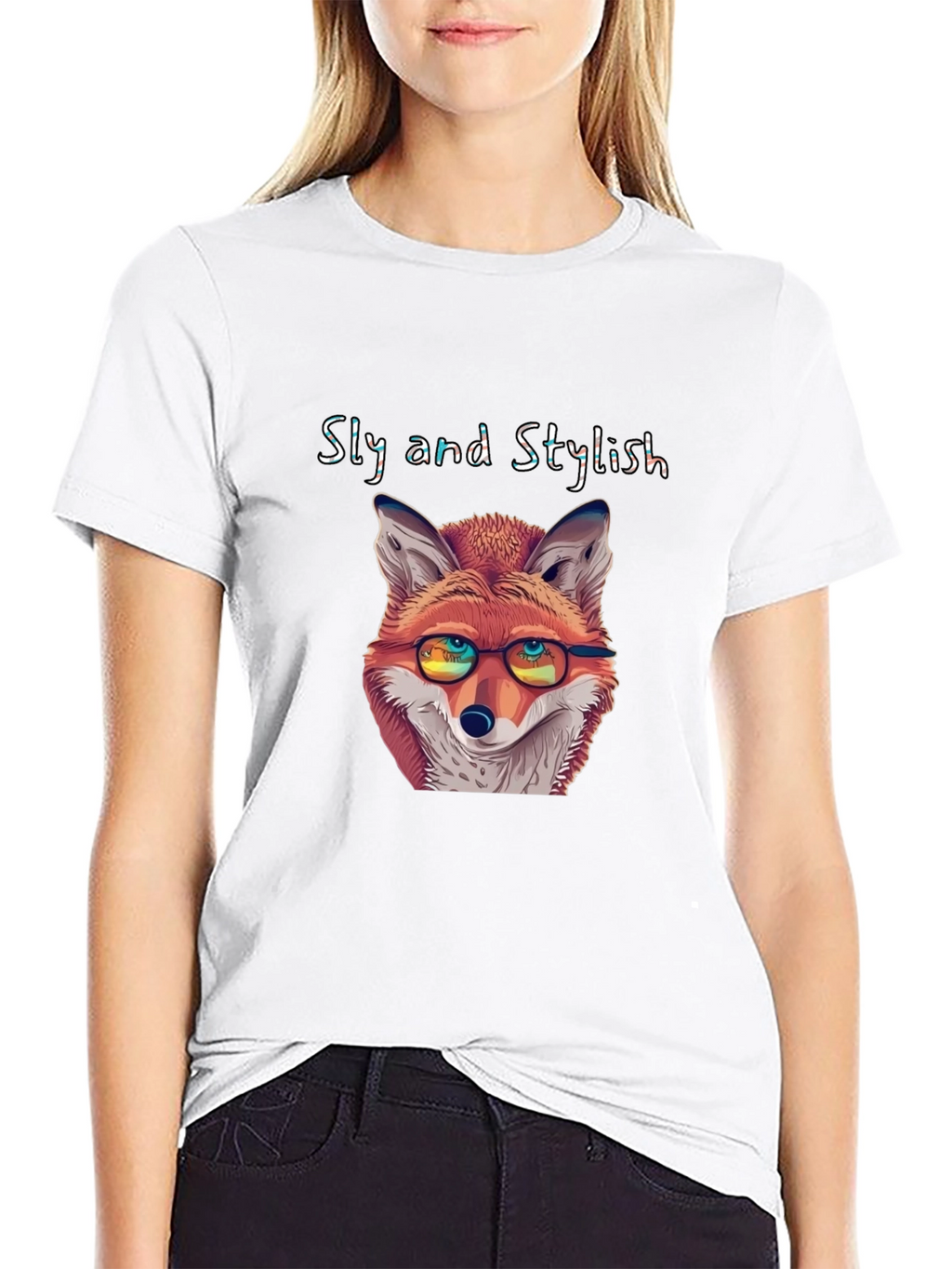 Sly and Stylish Fox Graphic T-Shirt