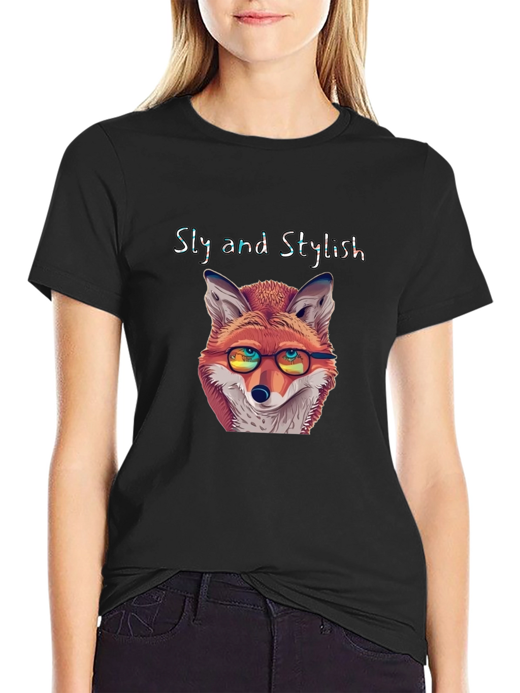 Sly and Stylish Fox Graphic T-Shirt
