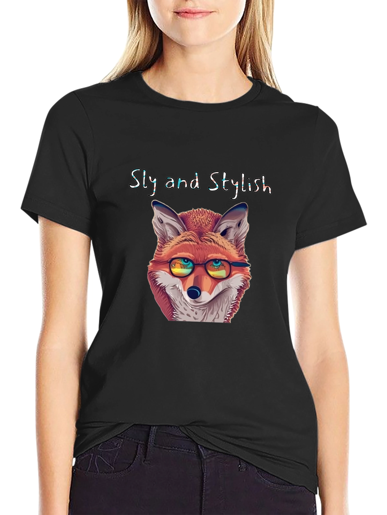 Sly and Stylish Fox Graphic T-Shirt