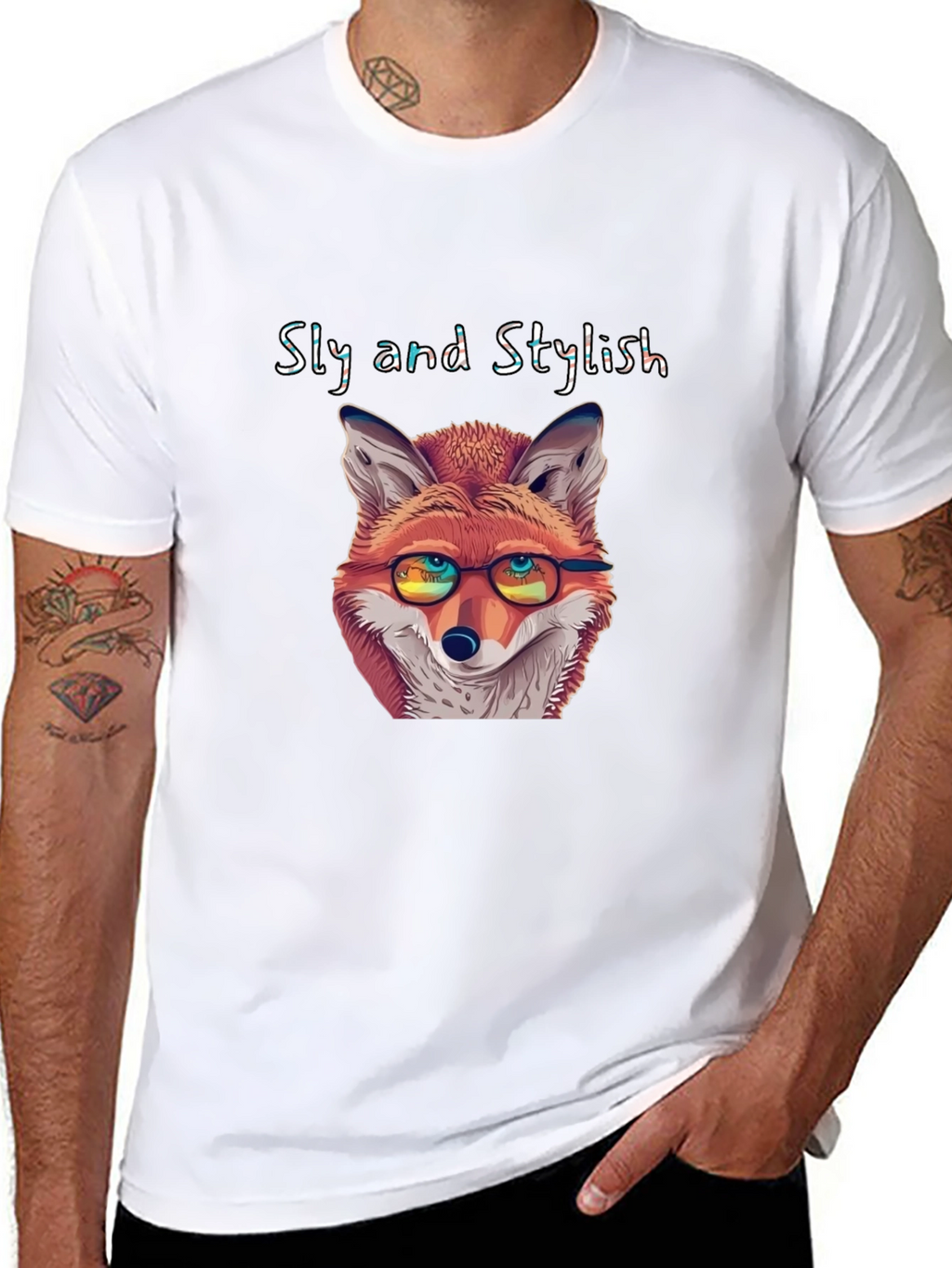 Sly and Stylish Fox Graphic T-Shirt