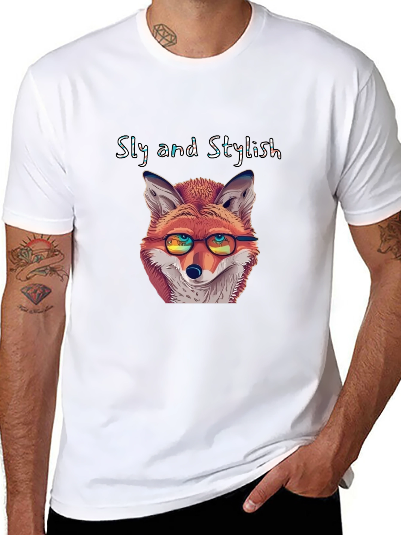 Sly and Stylish Fox Graphic T-Shirt
