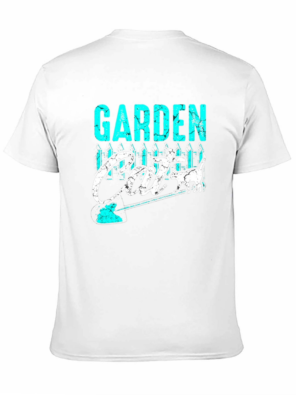Garden Cat T-Shirt - Black Cotton Blend