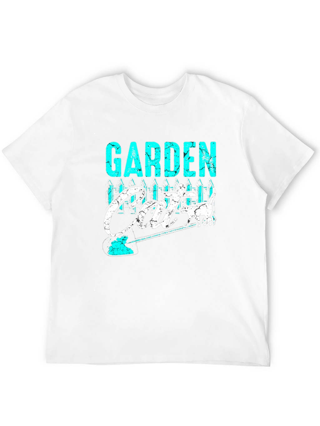 Garden Cat T-Shirt - Black Cotton Blend
