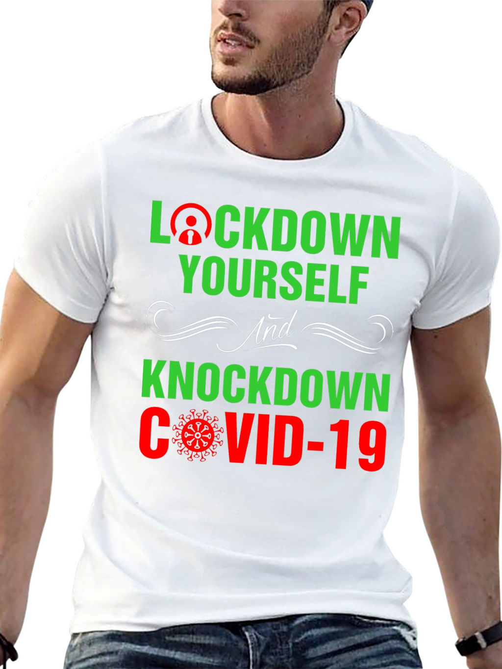 Lockdown Yourself COVID-19 Graphic Tee