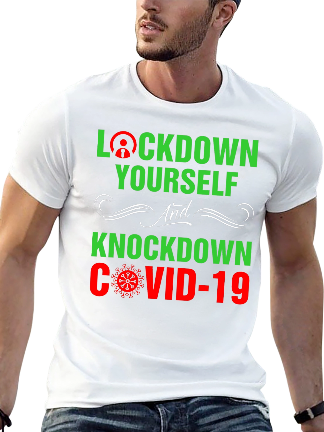 Lockdown Yourself COVID-19 Graphic Tee