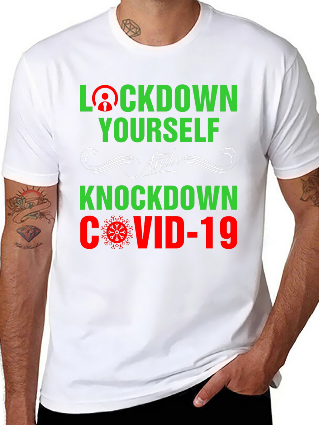 Lockdown Yourself COVID-19 Graphic Tee