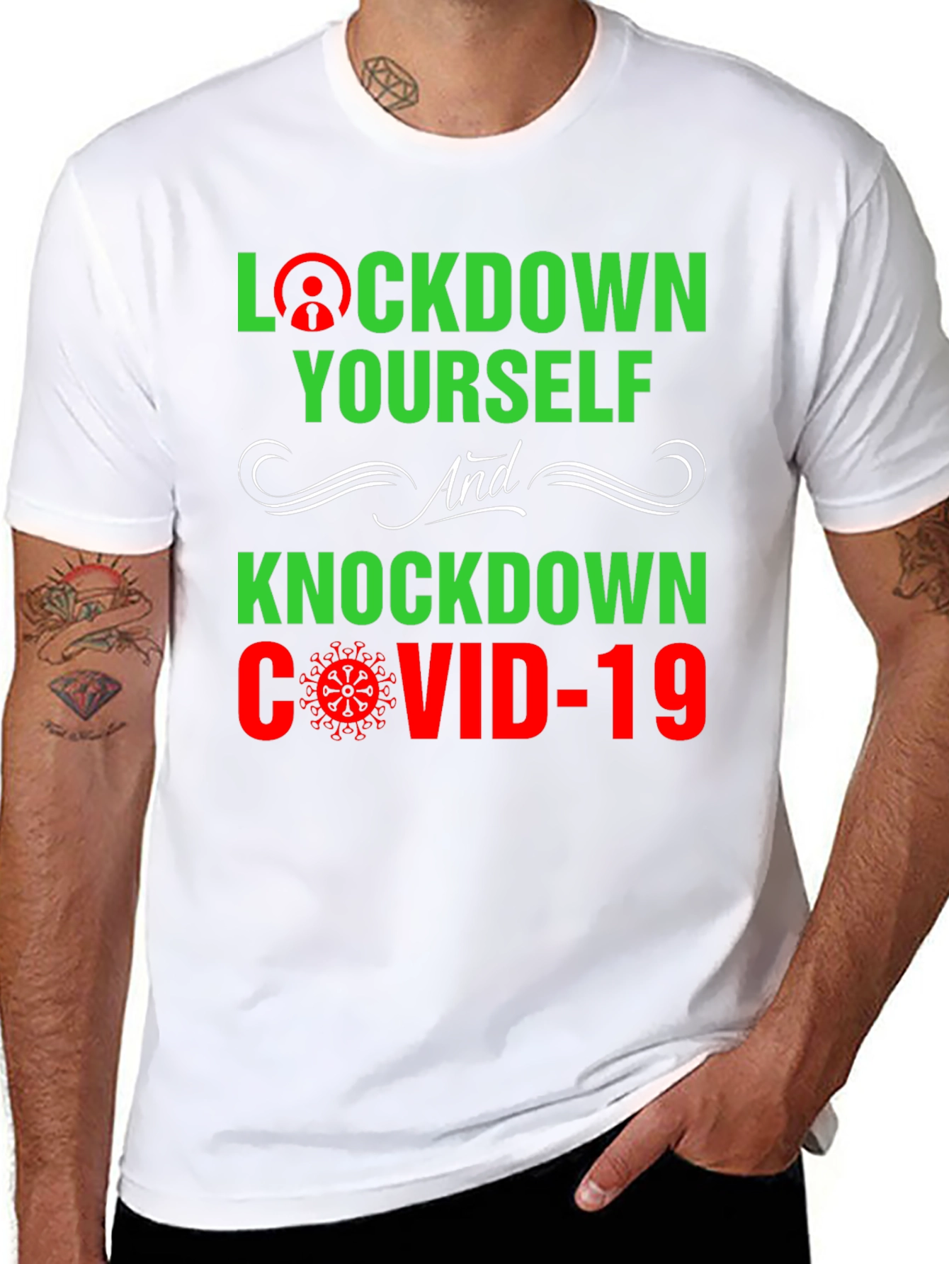 Lockdown Yourself COVID-19 Graphic Tee