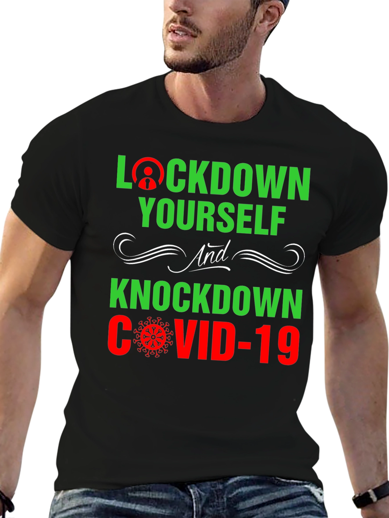 Lockdown Yourself COVID-19 Graphic Tee