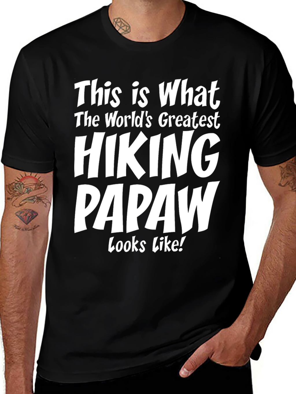 Hiking Papaw T-Shirt - Great Gift!